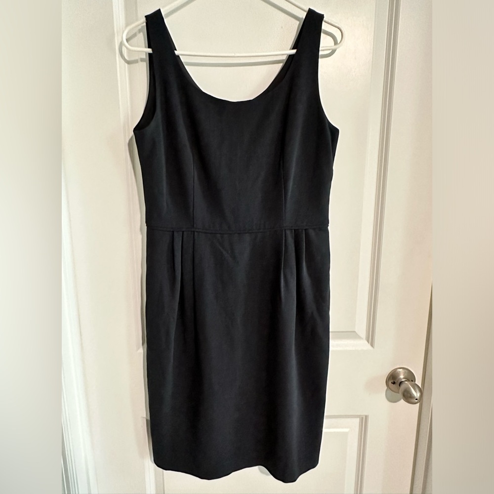 WOMENS ARMANI COLLEZIONI Light Black SLEEVELESS WOOL DRESS Laine Viegre SIZE 8